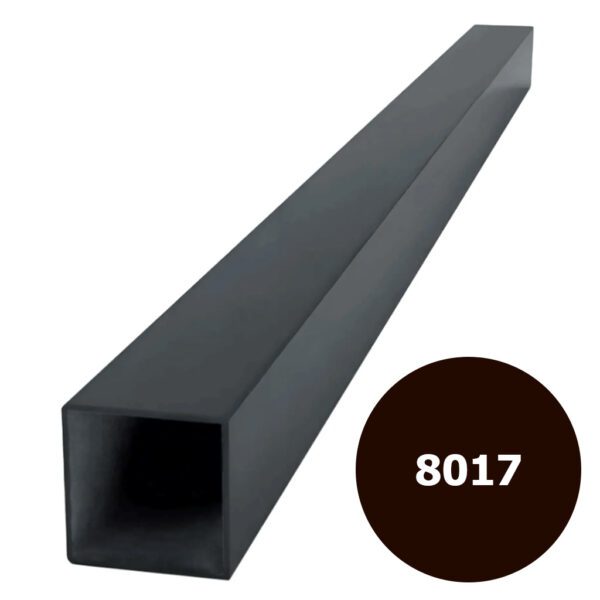 Столб заборный 60*40*1,5, L-3000 мм., порошковая покраска (RAL-8017)